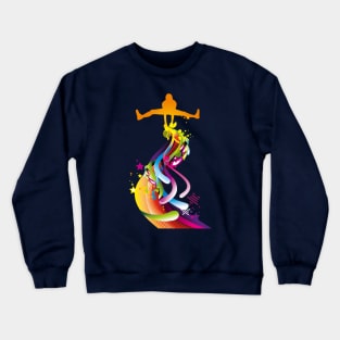 jump motion color Crewneck Sweatshirt